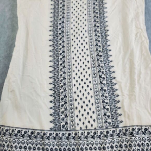 Old Navy Dress Womens Large White Back Shift Sleeveless V-neck Cutout Above Knee - Picture 7 of 9